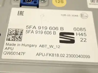 Second-hand car spare part multifunction display for cupra born (k11) 58 e-boost oem iam references 5fa919606b  5fa919606b041