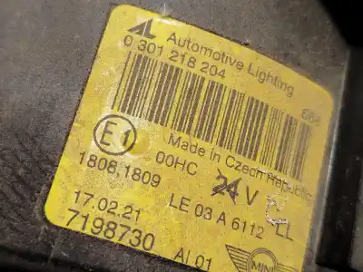 Автозапчасти б/у правая фара за mini mini (r50, r53) one ссылки oem iam 61127198730 0301218204 