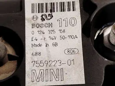 Автозапчастина б/у генератор для mini mini (r50, r53) one посилання на oem iam 7559223 0124325158 12317559223