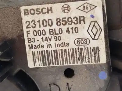 Автозапчастина б/у генератор для renault captur i (j5_, h5_) 0.9 tce 90 посилання на oem iam 231008593r f000bl0410 
