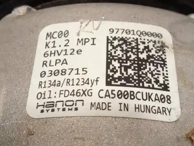 Автозапчастина б/у компресор кондиционера для hyundai i20 iii (bc3, bi3) 1.2 посилання на oem iam 97701q0000  