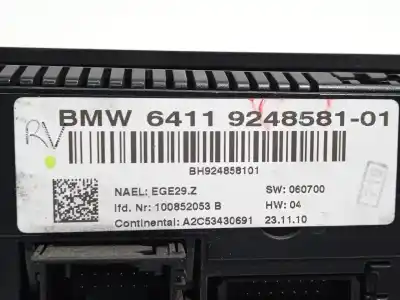 Peça sobressalente para automóvel em segunda mão comando de sofagem (chauffage / ar condicionado) por bmw 3 touring (e91) 318 d referências oem iam 64119248581 a2c53430691 