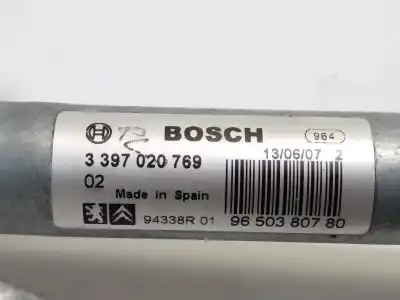 Gebrauchtes Autoersatzteil vorderer wischermotor zum peugeot 207/207+ (wa_, wc_) 1.4 16v oem-iam-referenzen 3397020769 0390241540 