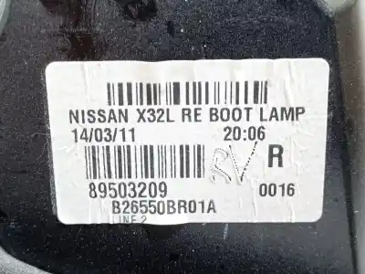 Автозапчастина б/у внутрішній правий завод для nissan qashqai / qashqai +2 i (j10, nj10, jj10e) 1.5 dci посилання на oem iam 26550br01a 89503209 
