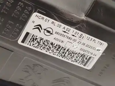 İkinci el araba yedek parçası sag far için citroen jumpy furgón (v_) 2.0 bluehdi 120 oem iam referansları 9808567680  