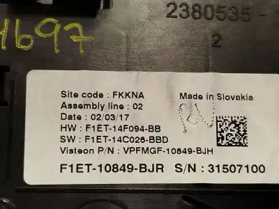 Автозапчасти б/у приборная доска за ford grand c-max (dxa/cb7, dxa/ceu) 1.0 ecoboost ссылки oem iam f1et10849bjr  2303634