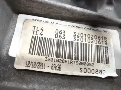 Автозапчастина б/у коробка передач для renault megane iii fastback (bz0/1_, b3_) 1.5 dci (bz0c) посилання на oem iam tl4063  320102061r