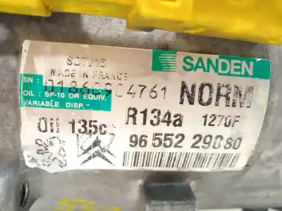 Автозапчасти б/у компрессор кондиционера воздуха за peugeot expert tepee (vf3x_) 2.0 hdi 120 ссылки oem iam 9655229080 1270f sd7v16