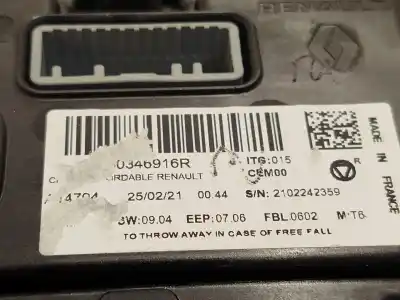 Second-hand car spare part multifunction display for renault clio v (b7_) tce 90 (b7mt) oem iam references 280346916r  