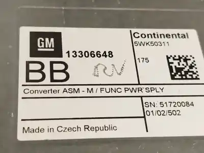 Peça sobressalente para automóvel em segunda mão módulo eletrônico por opel mokka / mokka x (j13) 1.6 cdti (_76) referências oem iam 13306648 5wk50311 