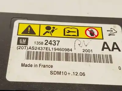 Автозапчасти б/у блок управления подушками безопасности за opel astra j (p10) 1.7 cdti (68) ссылки oem iam 13582437  