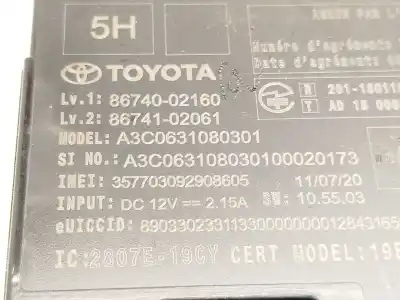 Автозапчасти б/у электронный модуль за toyota corolla fastback (_e21_) 1.8 hybrid (zwe211) ссылки oem iam 8674002160 a3c0631080301 