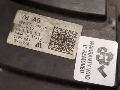 Автозапчастина б/у електро вентилятор для skoda octavia iii combi (5e5, 5e6) 2.0 tdi 4x4 посилання на oem iam 5q0121203cn  