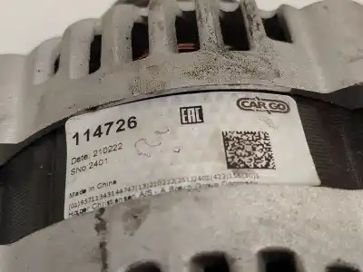 Second-hand car spare part alternator for opel astra j (p10) 1.7 cdti (68) oem iam references 114726  95519864