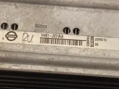 Second-hand car spare part intercooler for nissan note (e11, ne11) 1.5 dci oem iam references 14461jx51aia  14461jx51a