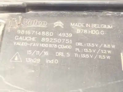 Автозапчасти б/у левый передний пилот за citroen c4 grand picasso ii (da_, de_) 1.6 bluehdi 120 ссылки oem iam 9816714880 89250751 