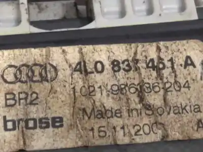 Автозапчастина б/у регулятор вікна передній лівий для audi q7 (4l) 3.0 tdi посилання на oem iam 4l0839461a 4l0959801b 