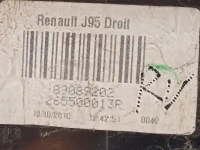 Автозапчастина б/у правий ліхтар для renault scénic iii (jz0/1_) 1.9 dci (jz0j, jz1j, jz1k, jz1s) посилання на oem iam 265500013r  