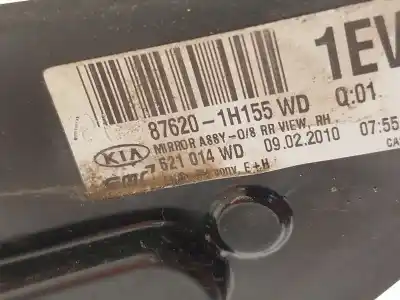 Pezzo di ricambio per auto di seconda mano retrovisore destro per kia cee'd fastback (ed) 1.6 crdi 90 riferimenti oem iam 876201h155  