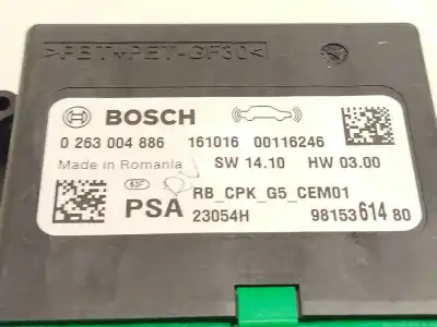 Автозапчастина б/у електронний модуль для citroen c4 grand picasso ii (da_, de_) 1.6 bluehdi 120 посилання на oem iam 9815361480 0263004886 