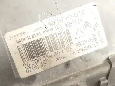 Pezzo di ricambio per auto di seconda mano faro anteriore sinistro per citroen c5 ii (rc_) 1.6 hdi (rc8hzb) riferimenti oem iam 9650055980  620843