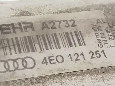 Second-hand car spare part water radiator for audi a8 d3 (4e2, 4e8) 3.0 tdi quattro oem iam references 4e0121251  