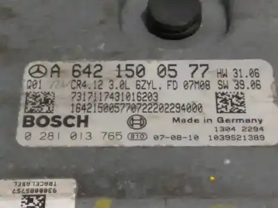 Автозапчастина б/у ебу контролер двигуна для mercedes-benz clase r (w251) 320 cdi (251.022) посилання на oem iam a6421500577 0281013765 