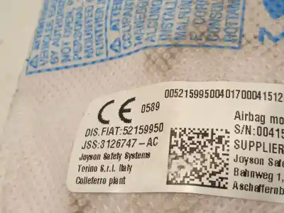 Pezzo di ricambio per auto di seconda mano airbag laterale anteriore destro per jeep compass (mp, m6, mv, m7) 1.6 multijet riferimenti oem iam 52159950  