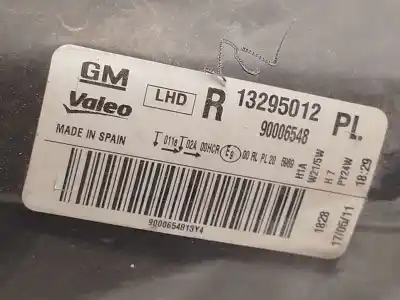 Second-hand car spare part right headlight for opel corsa d (s07) 1.2 (l08, l68) oem iam references 13295012 90006548 95511328