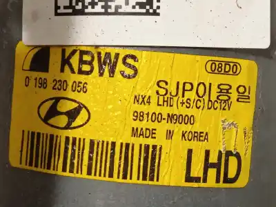 Автозапчасти б/у мотор переднего стеклоочистителя за hyundai tucson (nx4e, nx4a) 1.6 t-gdi ссылки oem iam 98100n9000 0198230056 