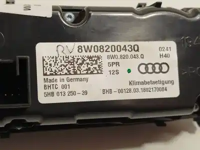 Автозапчастина б/у клімат-контроль для audi a5 (f53, f5p) 2.0 tfsi посилання на oem iam 8w0820043q 5hb013250 8w0820043q5pr