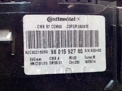 Tweedehands auto-onderdeel instrumentenpaneel voor citroen c4 lim. tonic oem iam-referenties 9801592780  