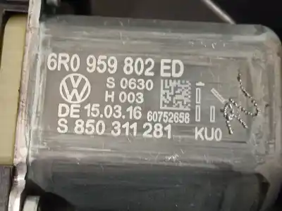 Second-hand car spare part passenger side right window regulator for seat ibiza iv sc (6j1, 6p5) 1.4 tdi oem iam references 6j3837402af  6r0959802ed