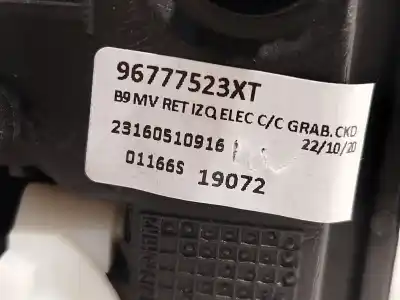 İkinci el araba yedek parçası sol ayna için citroen berlingo multispace (b9) 1.2 puretech 110 oem iam referansları 96777523xt  