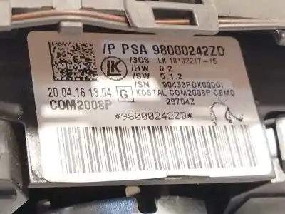 Автозапчасти б/у прерывный контроль за peugeot 508 sw i (8e_) 2.0 bluehdi 180 ссылки oem iam 98000242zd  