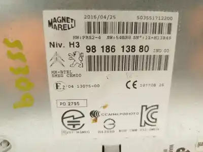 Автозапчасти б/у gps-навигационная система за peugeot 508 sw i (8e_) 2.0 bluehdi 180 ссылки oem iam 9818613880  1617859380