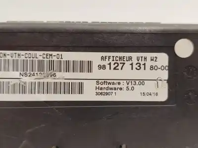 Автозапчасти б/у многофункциональный дисплей за peugeot 508 sw i (8e_) 2.0 bluehdi 180 ссылки oem iam 9812713180  