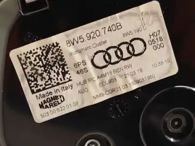 Автозапчастина б/у панель інструментів для audi a5 (f53, f5p) 2.0 tfsi посилання на oem iam 8w5920740b  