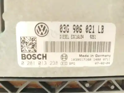 Автозапчасти б/у блок управления двигателем за skoda octavia ii (1z3) 1.9 tdi ссылки oem iam 03g906021lb 0281013238 