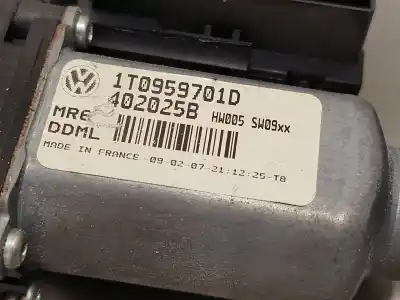 Second-hand car spare part driver left window regulator for skoda octavia ii (1z3) 1.9 tdi oem iam references 1z1837655g  1t0959701d