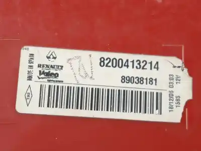 Автозапчасти б/у левый задний фонарь за renault megane ii (bm0/1_, cm0/1_) 1.4 16v (bm0b, cm0b) ссылки oem iam 8200413214 89038181 