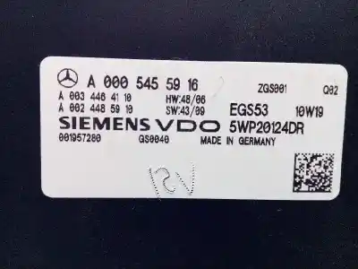 Second-hand car spare part automatic gearbox control unit for mercedes-benz clase c (w204) familiar c 220 t cdi blueefficiency (204.202) oem iam references a0005455916  