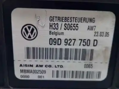 Автозапчастина б/у блок управління акпп для volkswagen touareg (7la, 7l6, 7l7) 3.0 v6 tdi посилання на oem iam 09d927750d  