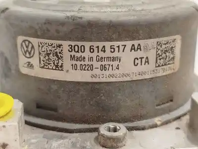 Peça sobressalente para automóvel em segunda mão abs por audi a3 (8v) 2.0 16v tdi referências oem iam 3q0614517aa 10022006714 3q0614379aa