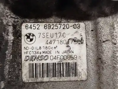 Second-hand car spare part air conditioning compressor for bmw 7 (e65, e66, e67) 740 d oem iam references 64526925720  