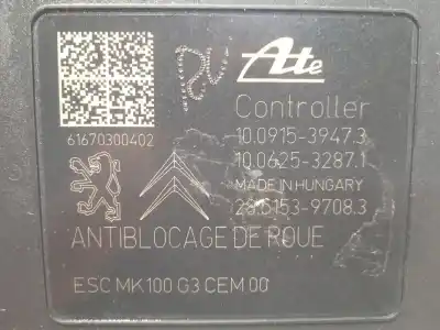 Peça sobressalente para automóvel em segunda mão abs por peugeot 208 style referências oem iam 9817031680 10022007544 10091539473