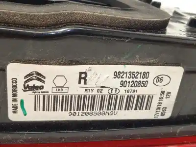 Автозапчастина б/у внутрішній правий завод для citroen c4 cactus 1.2 thp 110 посилання на oem iam 9821352180 90120850 