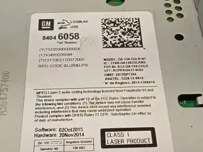 İkinci el araba yedek parçası gps navigasyon sistemi için opel meriva b 1.6 cdti dpf oem iam referansları 84046058  