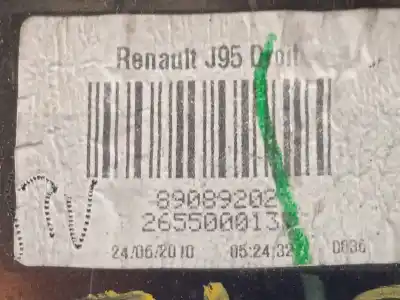 Автозапчастина б/у правий ліхтар для renault scénic iii (jz0/1_) 1.5 dci посилання на oem iam 265500013r 89089202 