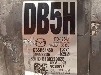 Автозапчасти б/у компрессор кондиционера воздуха за mazda cx-3 (dk) 2.0 skyactiv-g ссылки oem iam db5h61450 t965223a 